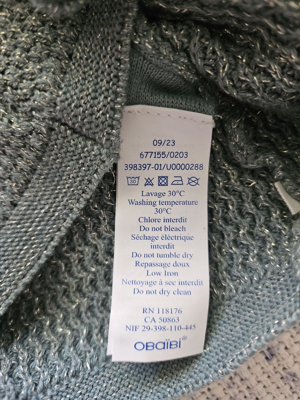 Okaidi Giacche & Cappotti: NEU Obibi Jacke Glitzer 80 – Nuovo e nell'imballaggio originale da Zürich venduto da Kris8050 6