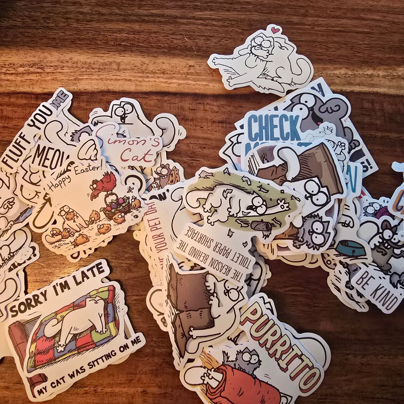 50 Stk. Sticker Simon's Cat / Aufkleber / Abziehbilder (Neu und ...