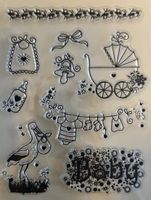 Silikonstempel Nr.536, Baby, Geburt