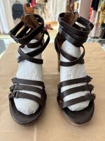 Airstep Sandalen dunkelbraun Leder Riemen Grösse 38