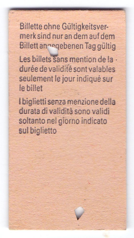 Biglietti: Billette Leuk - Leukerbad – Usato da Langenthal venduto da Sammlungs_aus 1