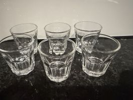 6 IKEA Shotgläser aus Glas in gutem Zustand
