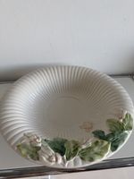 Keramik Schale mit Blumenmuster weiss vintage guter Zustand