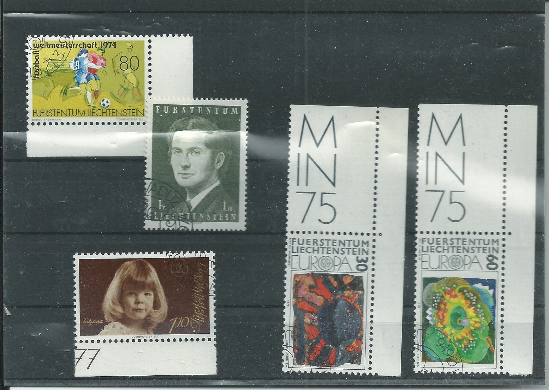 Tutti i francobolli: FL 1974-77 – Usato da Trübbach venduto da Sammer51