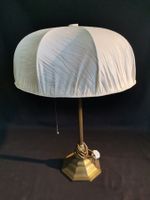 Tischlampe, Antike Tischlampe, Lampe, Leuchte, Stofflampensc