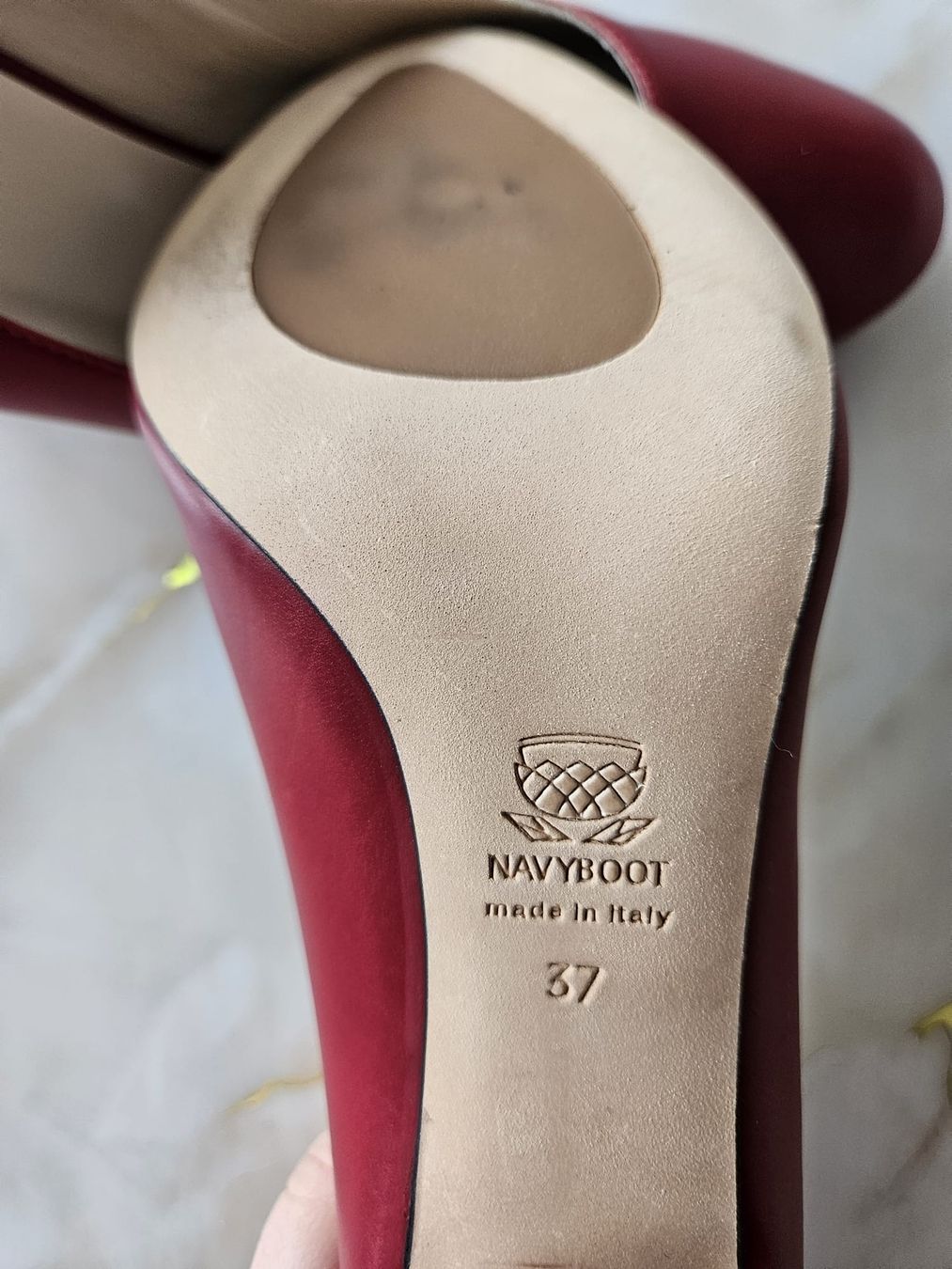 Scarpe da donna: Navyboot Pumps rot Leder Grösse 37 – Nuovo (secondo la descrizione) da Zürich venduto da RETRO_FEARLESS 2