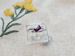 NEW - S925 Amethyst Ring (Adjustable)