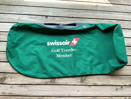 Vintage Swissair Ashworth Golf Traveler Member Bag