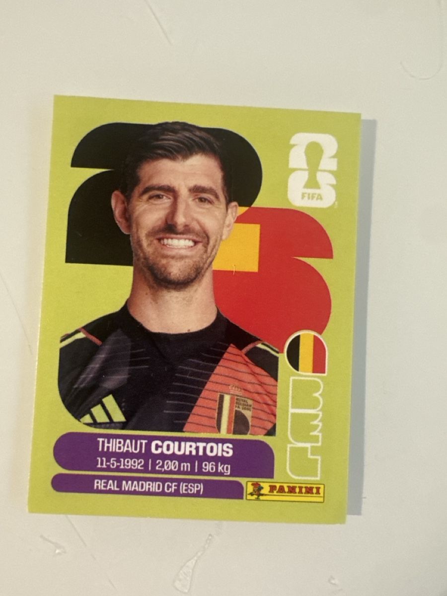 Panini Carte collezionabili: Panini 2026 Thibaut Courtois BEL2 – Nuovo (secondo la descrizione) da Bern venduto da akl_sy9s