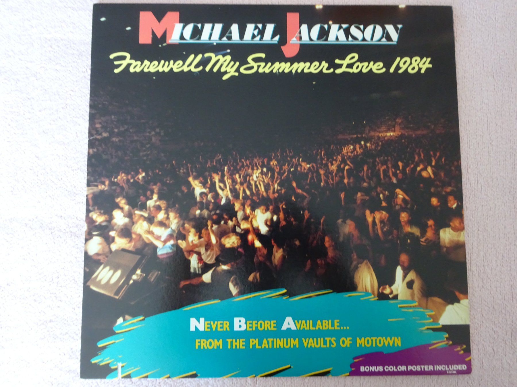 Dischi in vinile: MICHAEL JACKSON ** NEUWERTIG ** INKL. FARB POSTER – Usato da Luzern venduto da xrayspex99 1