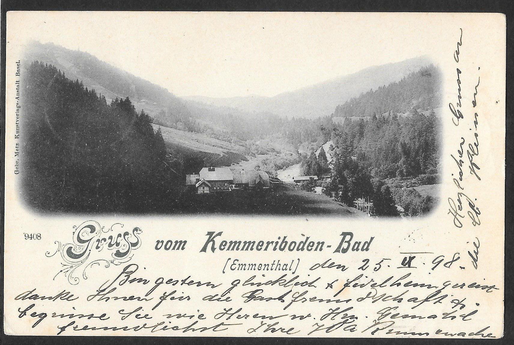 Cartoline postali: Schangnau Kemmeribodenbad – Usato da Olten venduto da clotaldi