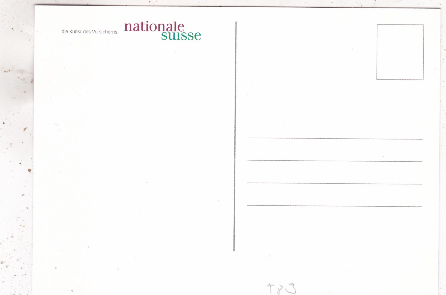 Cartes postales: Werbekarte Nationale Suisse Roger Federer – D'occasion à Herisau par Lisegrat2008 1
