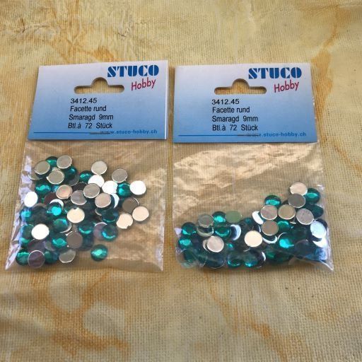 Edelsteine: LOT FACETTE RUND SMARAGD 9MM – Neu und originalverpackt aus Ostermundigen von crazy-horse-1840