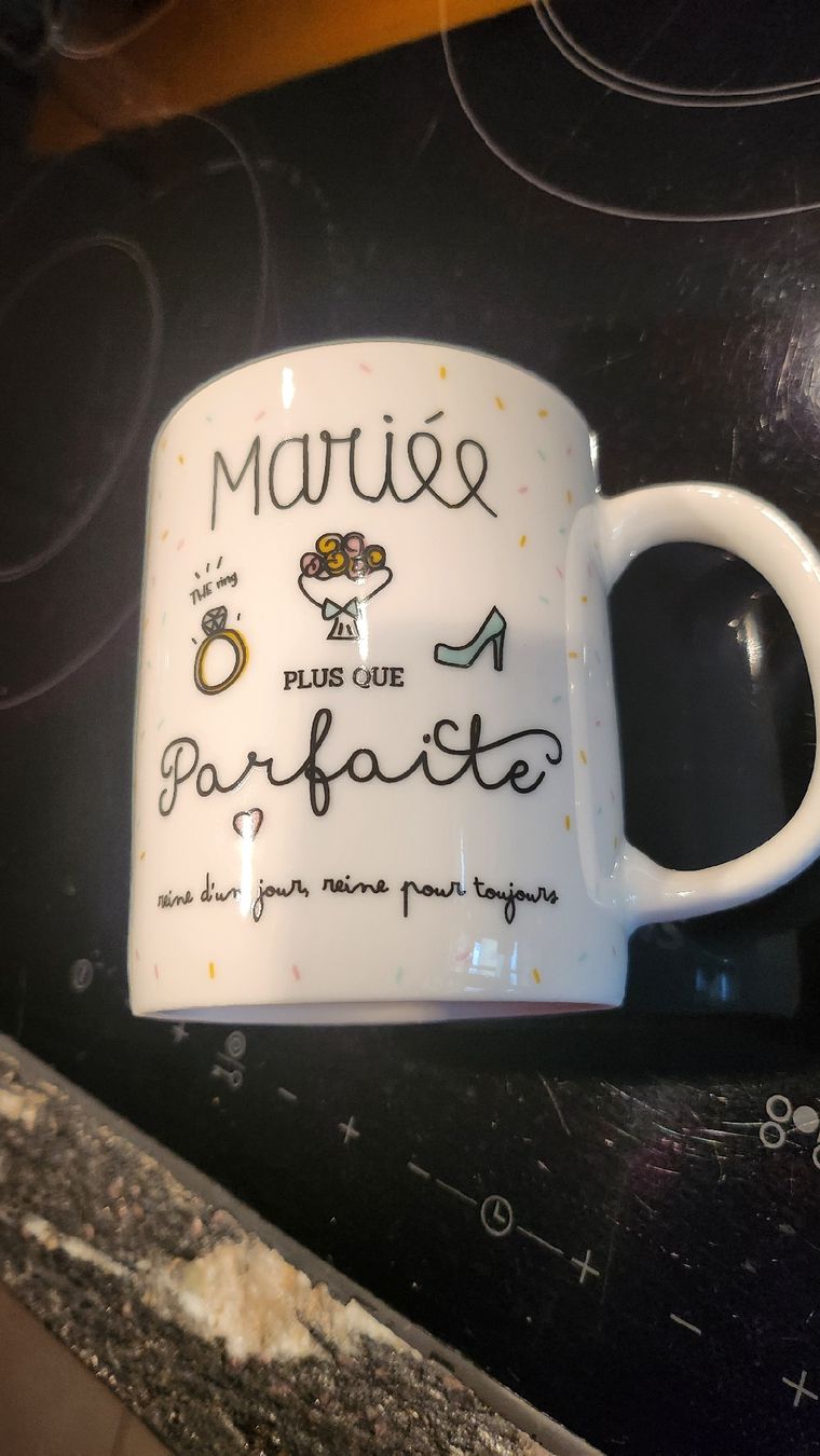 Tutte le decorazioni: Mug Mariée Plus Que Parfaite Cadeau Mariage Neuf – Nuovo (secondo la descrizione) da Pringy venduto da baby4you260649