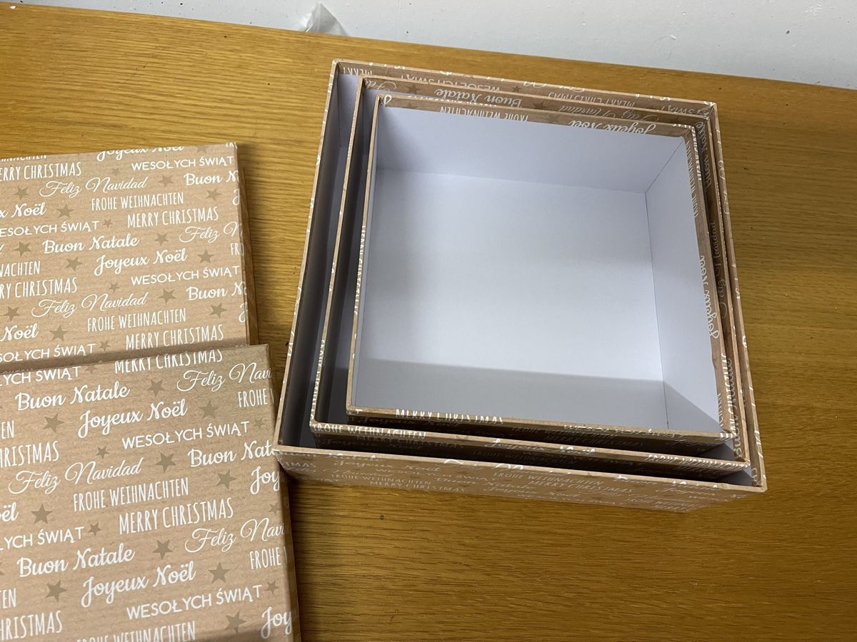 Alle Dekorationen: 3er Set Dekorative Geschenkboxen - Weihnachten Design – Neu (gemäss Beschreibung) aus Spreitenbach von R_1691 3