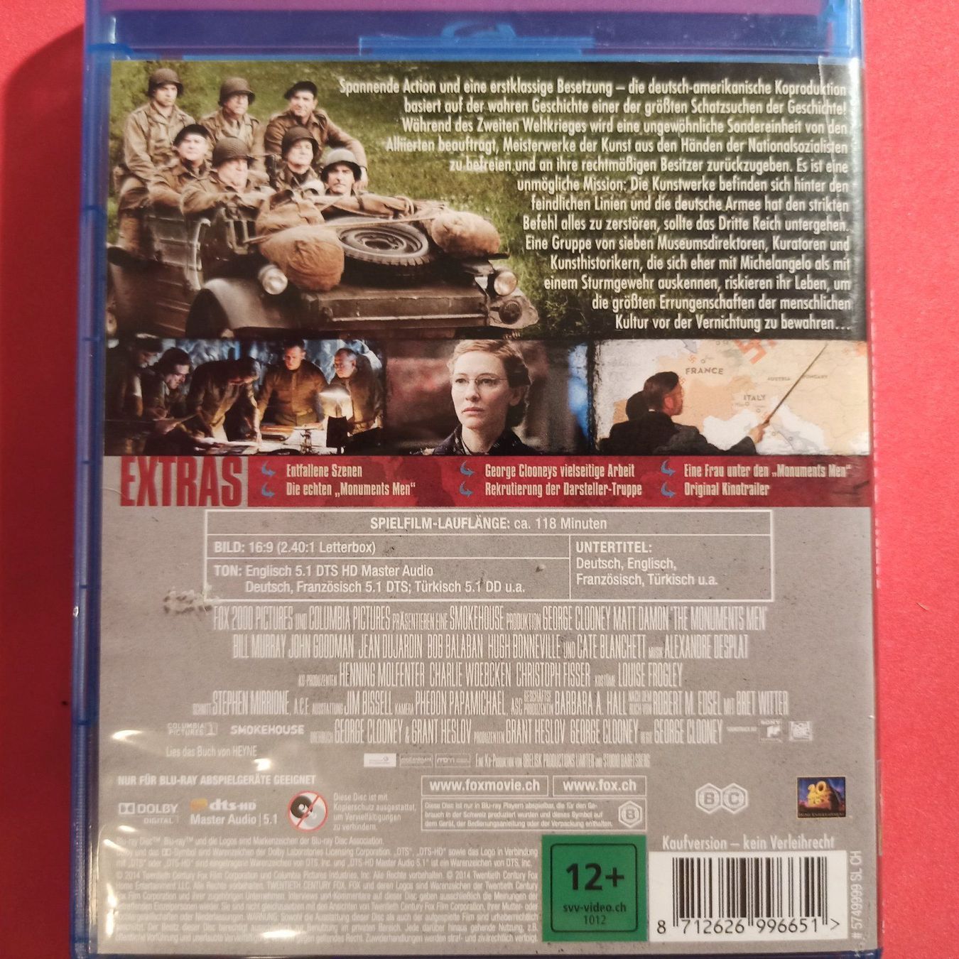 Tutti i DVDs: Monuments Men - Ungewöhnliche Helden – Usato da Dübendorf venduto da kb86_MOVIE 1