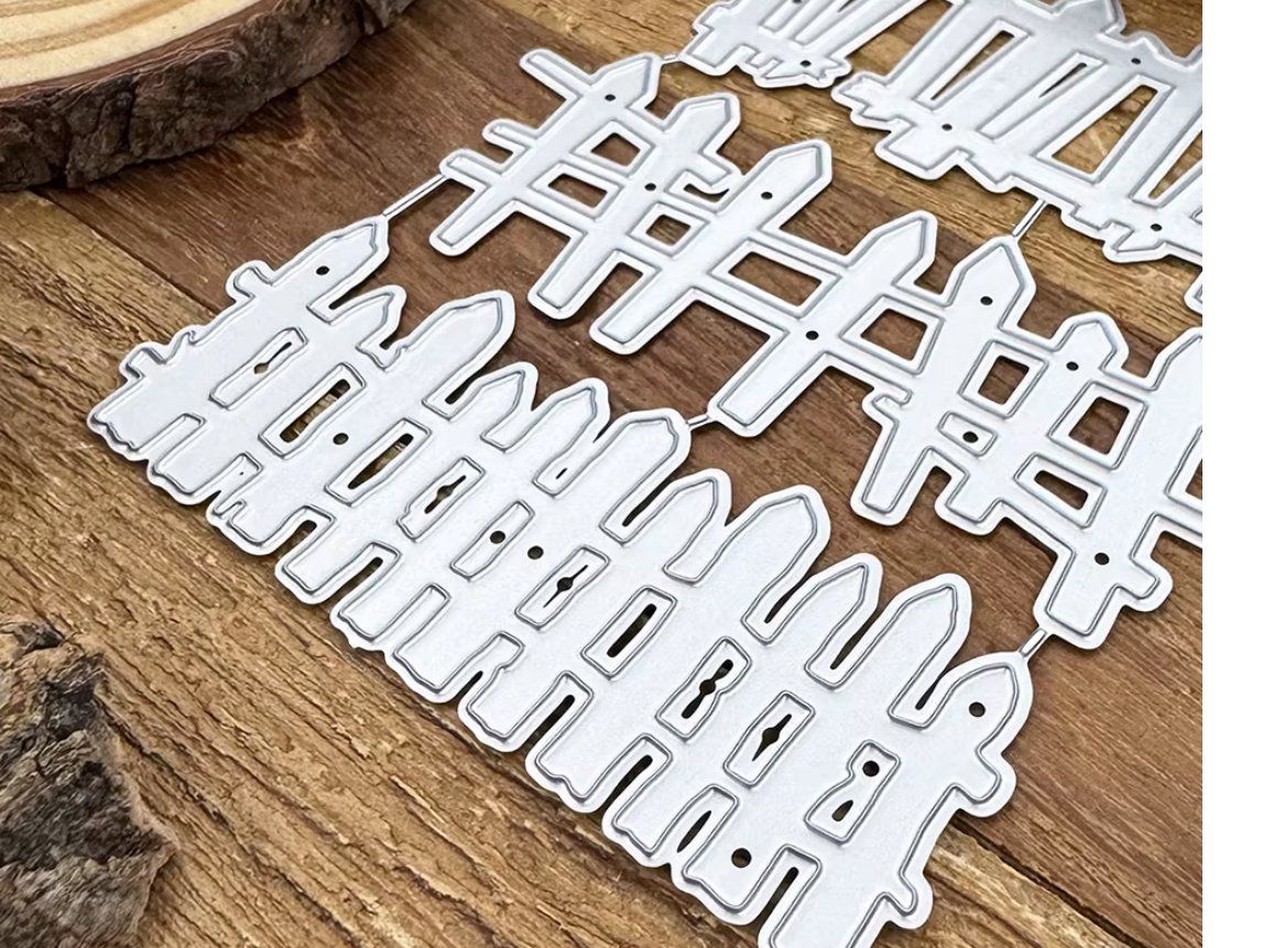 Schablonen: Neues Stanzschablonen-Set 3 Zäune – Neu und originalverpackt aus Effretikon von wenuss 2