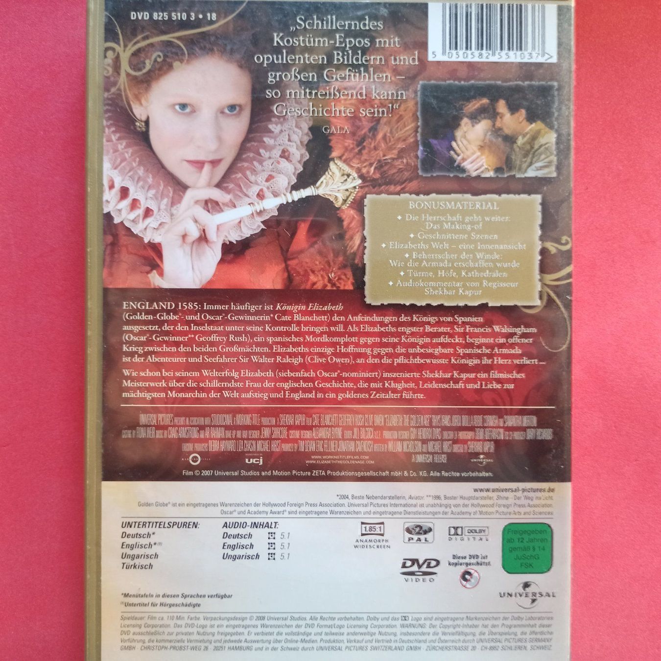 Tutti i DVDs: Elizabeth - Das goldene Königreich – Usato da Dübendorf venduto da kb86_MOVIE 1