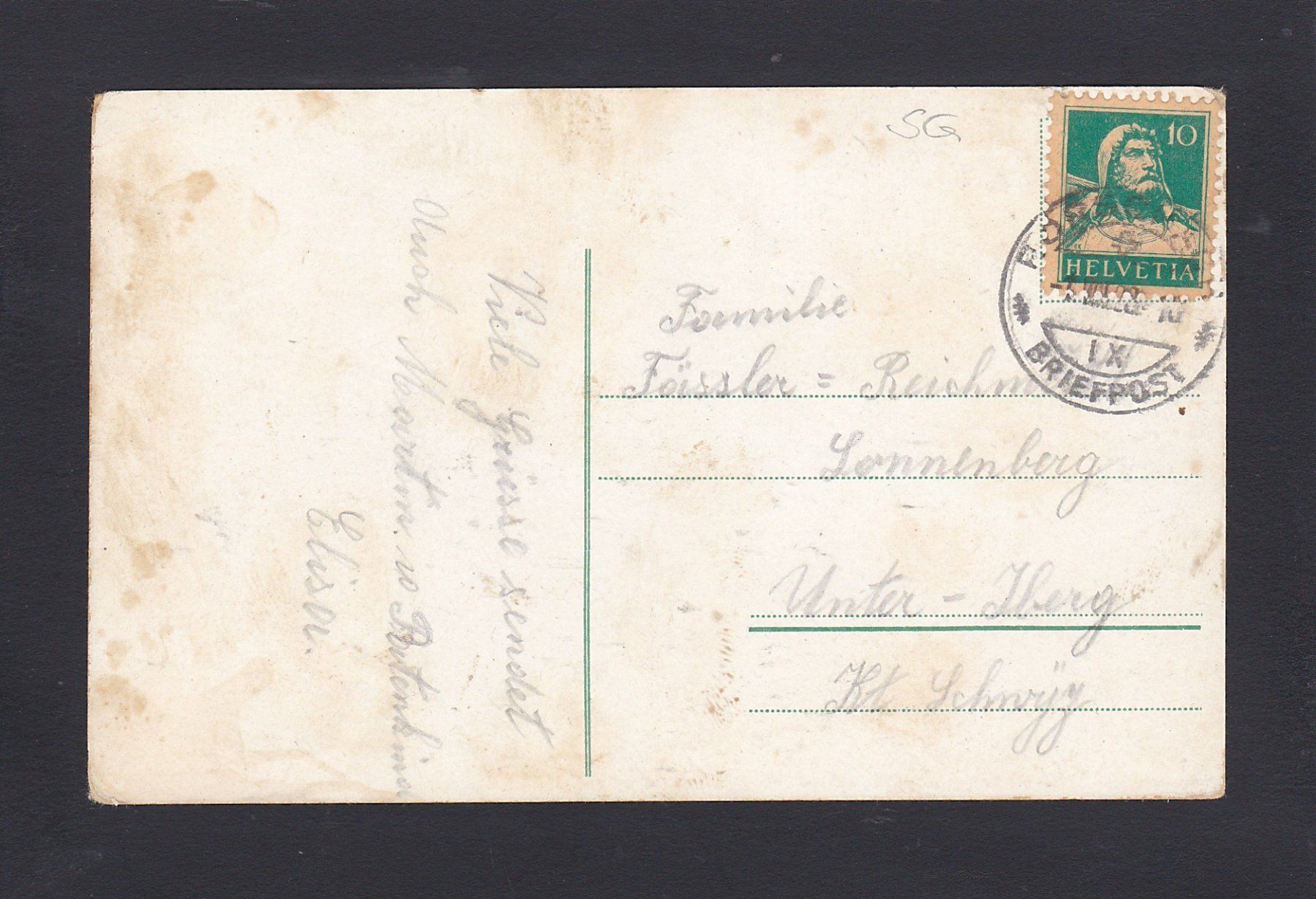 Cartoline postali: RORSCHACH - Hotel Sodan, 1923 – Usato da Reiden venduto da cinfis 1