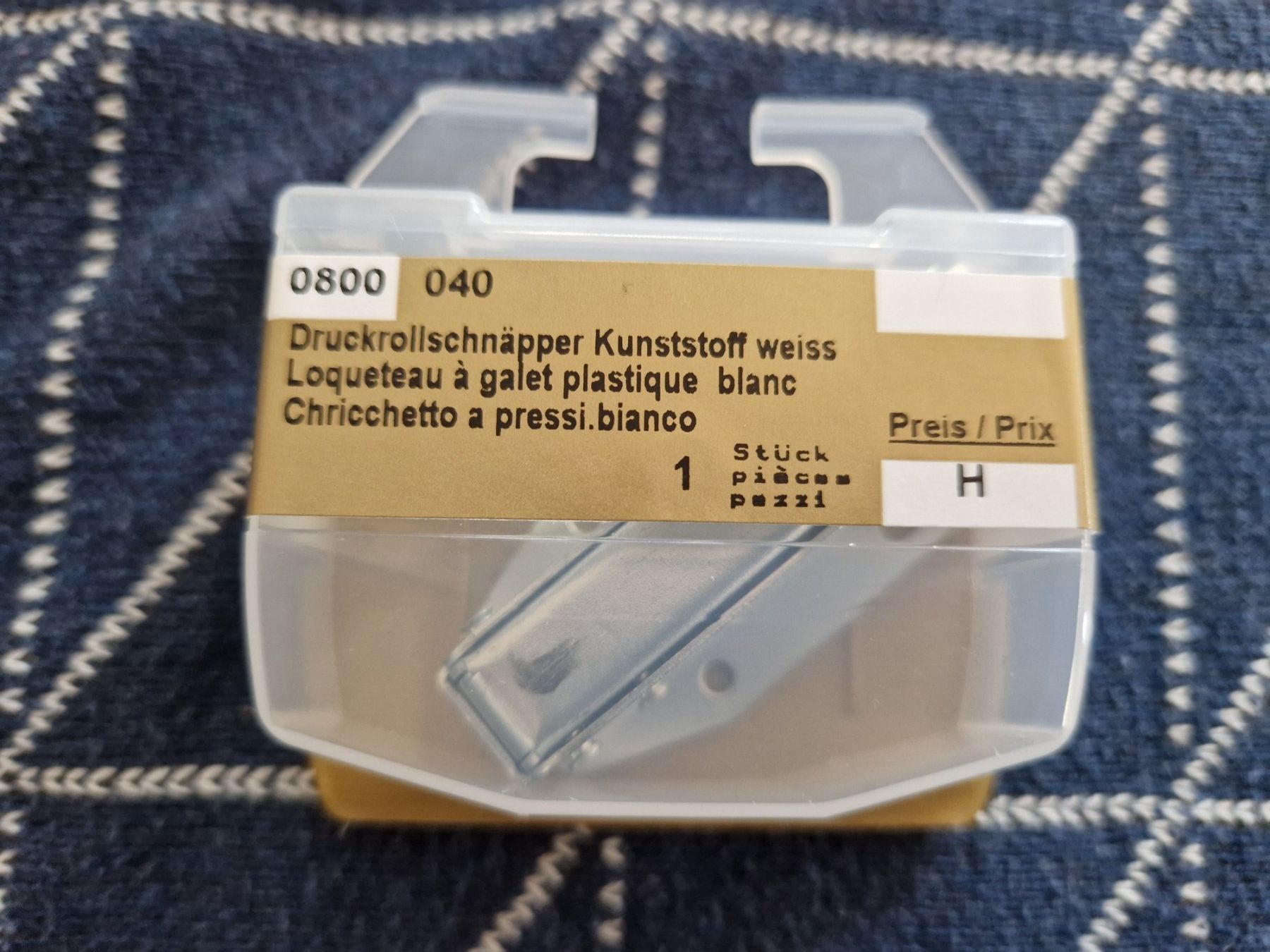 Eisenwaren: Druck Rollschnäpper Kunstoff weiss NEU -2 – Neu und originalverpackt aus MUEHLAU von ibo_5c7d
