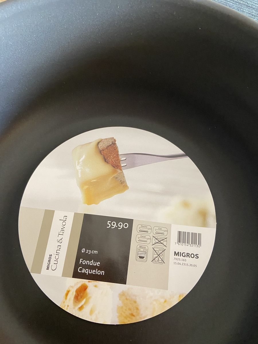 Migros Padelle: Fonduecaquelon – Nuovo e nell'imballaggio originale da Dachsen venduto da Jimmy0 1