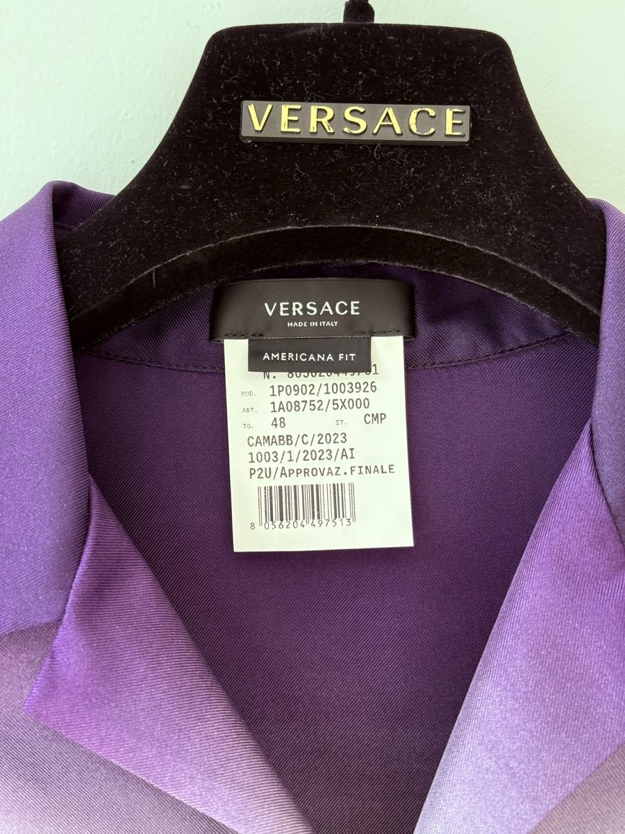 Versace Hemden: Bellissima camicia da uomo in seta firmata Versace – Neu und originalverpackt aus Castagnola von BlondiePosh 2
