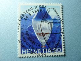 1999 Erste non-stop Ballonfahrt 971 ET Vollstempel