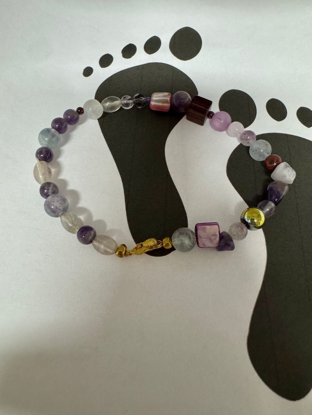 Catenine: Fusslette Edel, Kunststein, Perlmutt. – Nuovo (secondo la descrizione) da Biberist venduto da tl-schmuck