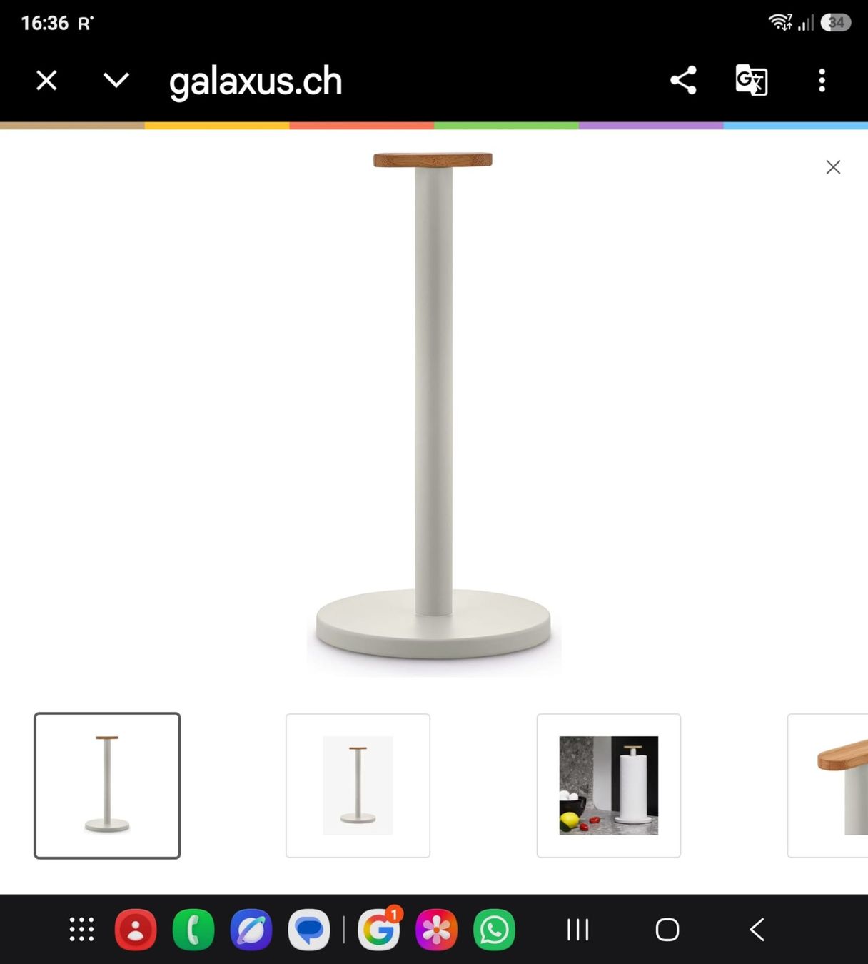Alessi Altro per la casa: Alessi Mattina - Küchenrollenhalter grau – Nuovo e nell'imballaggio originale da Wikon venduto da Speedy_li 3