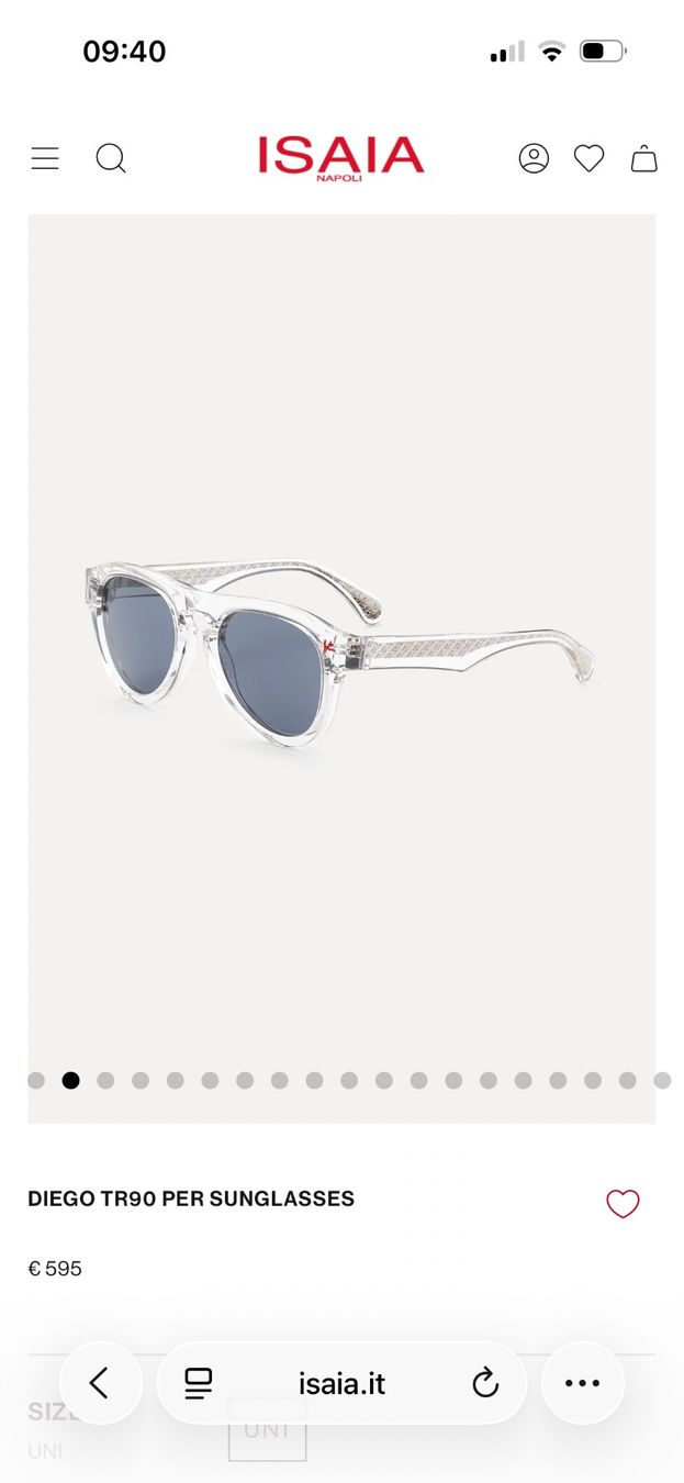 Occhiali & Lenti: ISAIA Napoli Sonnenbrille Neu – Nuovo e nell'imballaggio originale da Zürich venduto da Swisspa 5