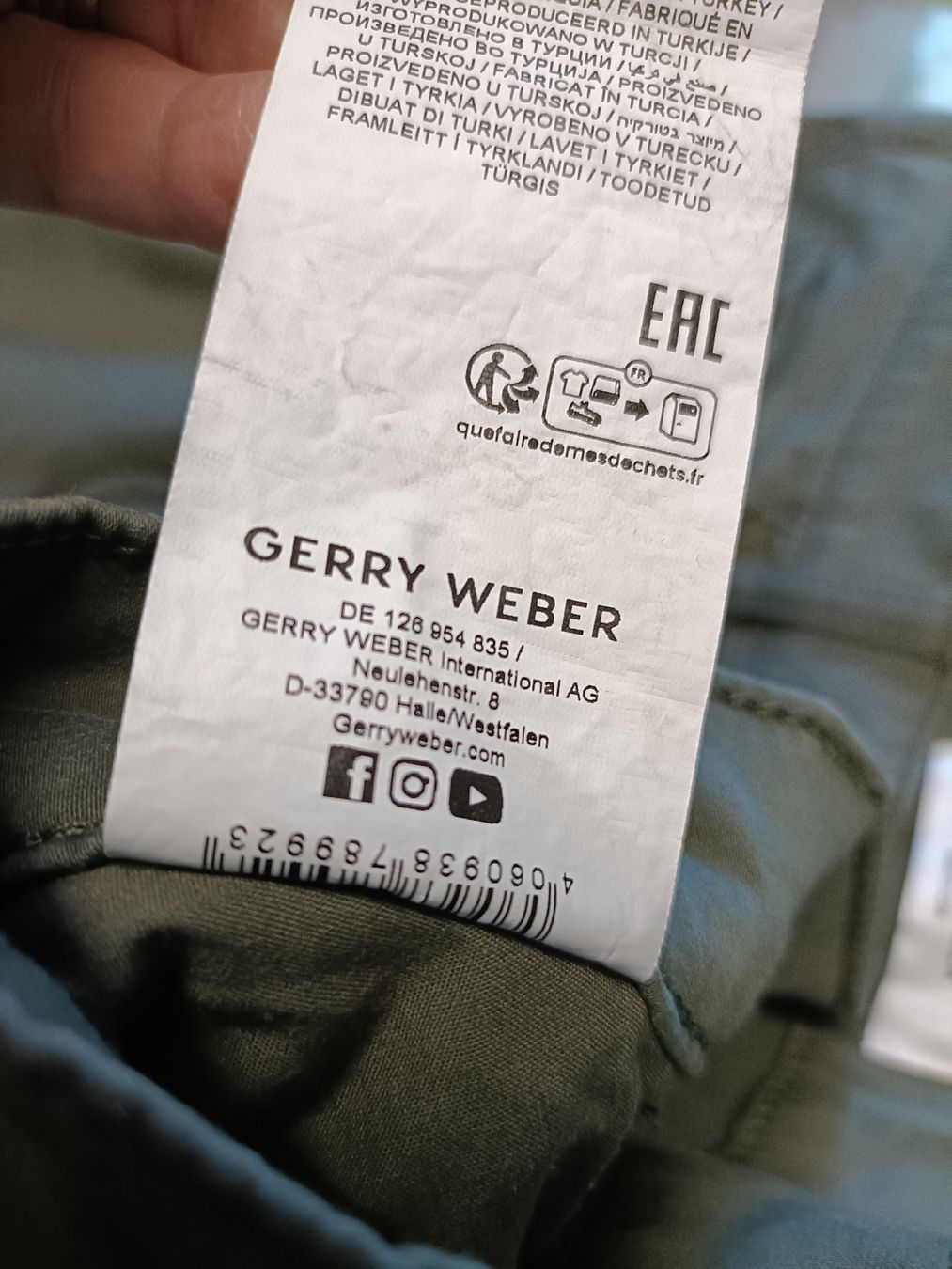Gerry Weber Pantaloni: Gerry Weber Damen Caprihose Gr. S Bundweite 80 cm – Usato da Sargans venduto da Polifemo58 3