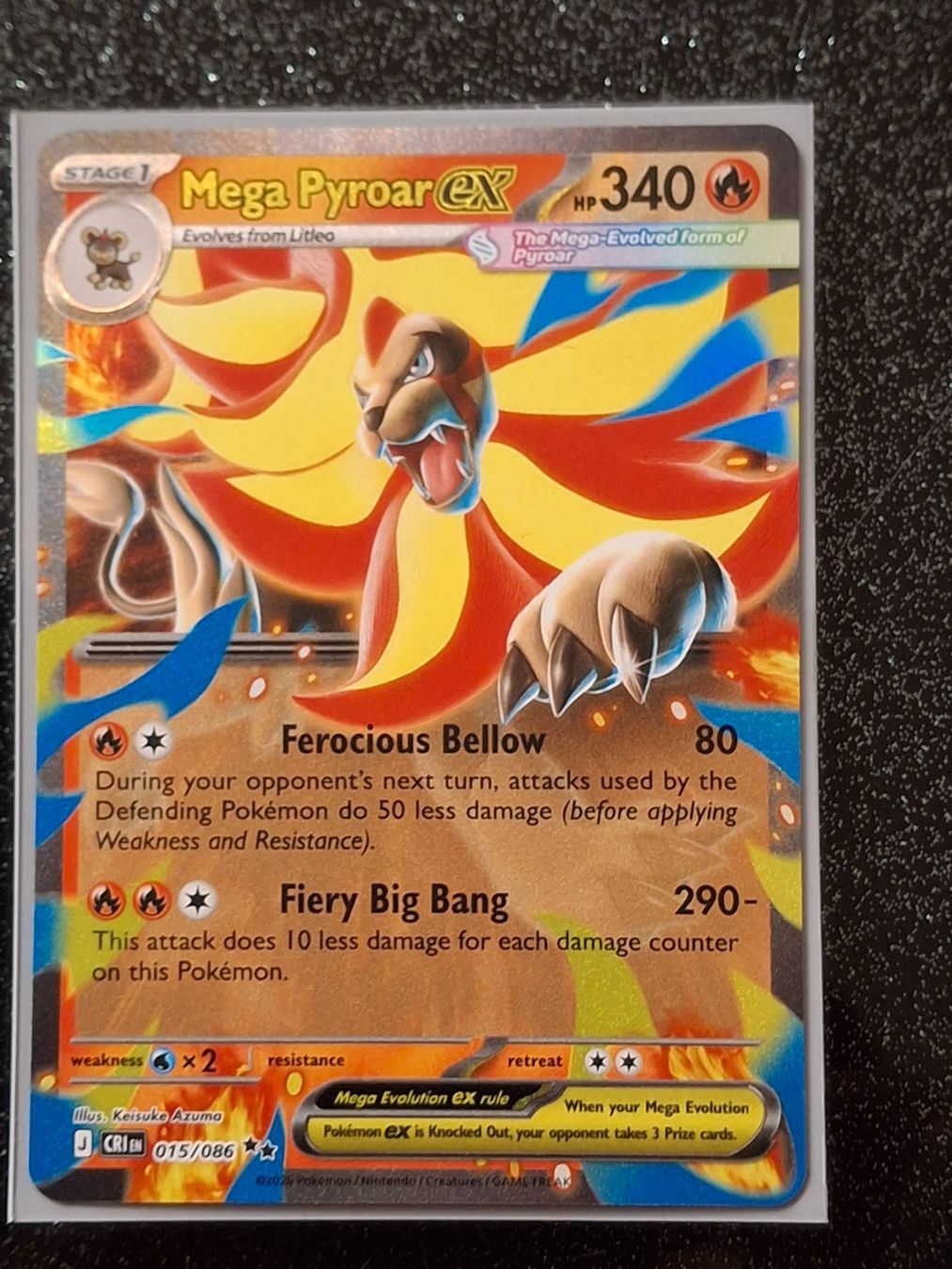 Pokémon Cartes à collectionner: Wachsendes Chaos / Mega Pyroar ex 015/086 EN – Neuf (Voir description) à Zug par Vorphalak