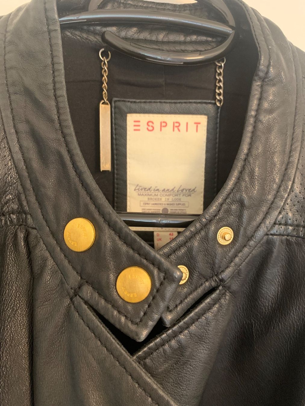 Giacche: Lederjacke ESPRIT: Lammleder, schwarz, Gr. 42, mit Etikett – Nuovo (secondo la descrizione) da Basel venduto da Interstellar85 3