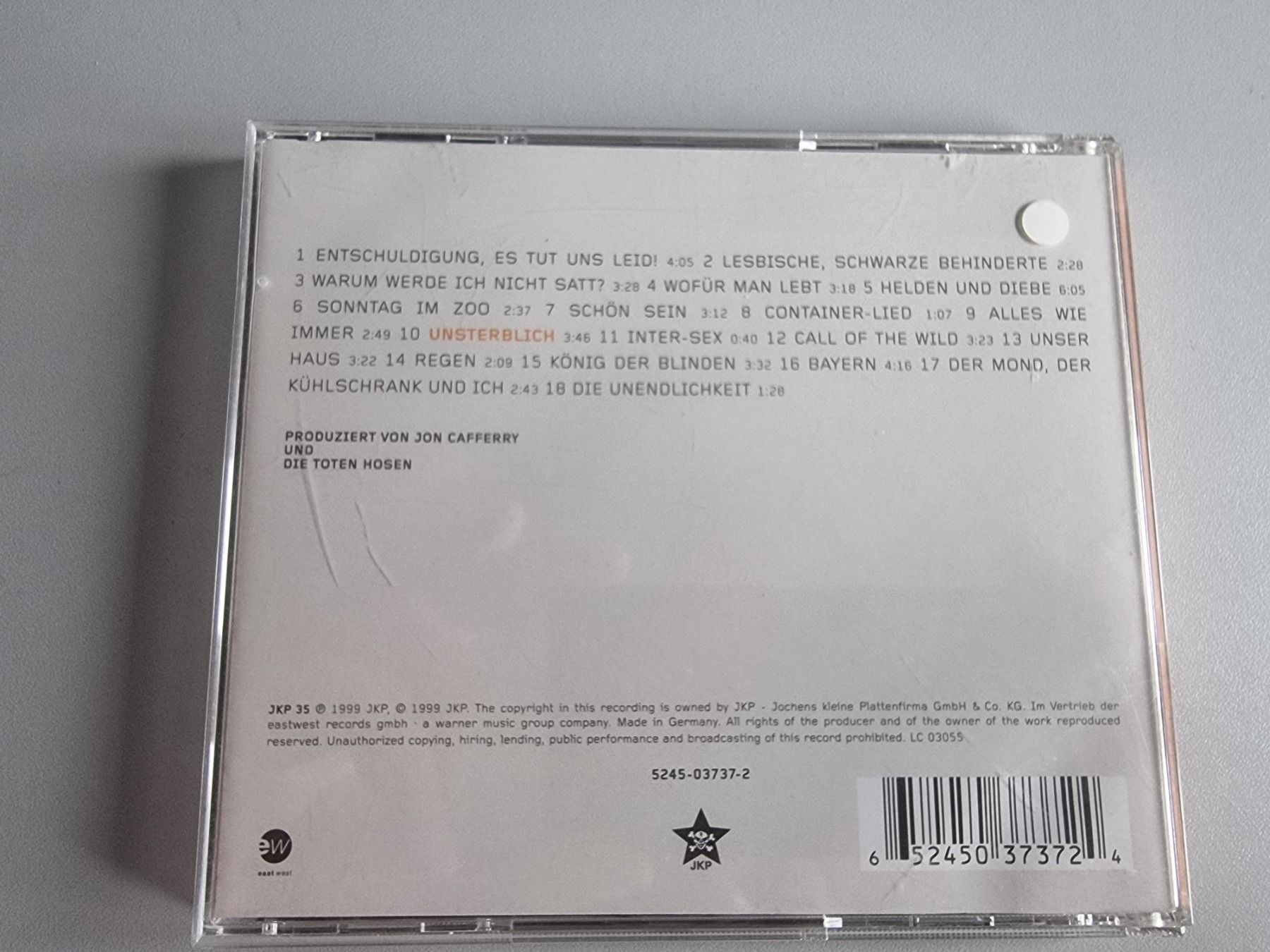 CD: CD Die Toten Hosen - Unsterblich – Usato da Schaffhausen venduto da Kellerrassel 1