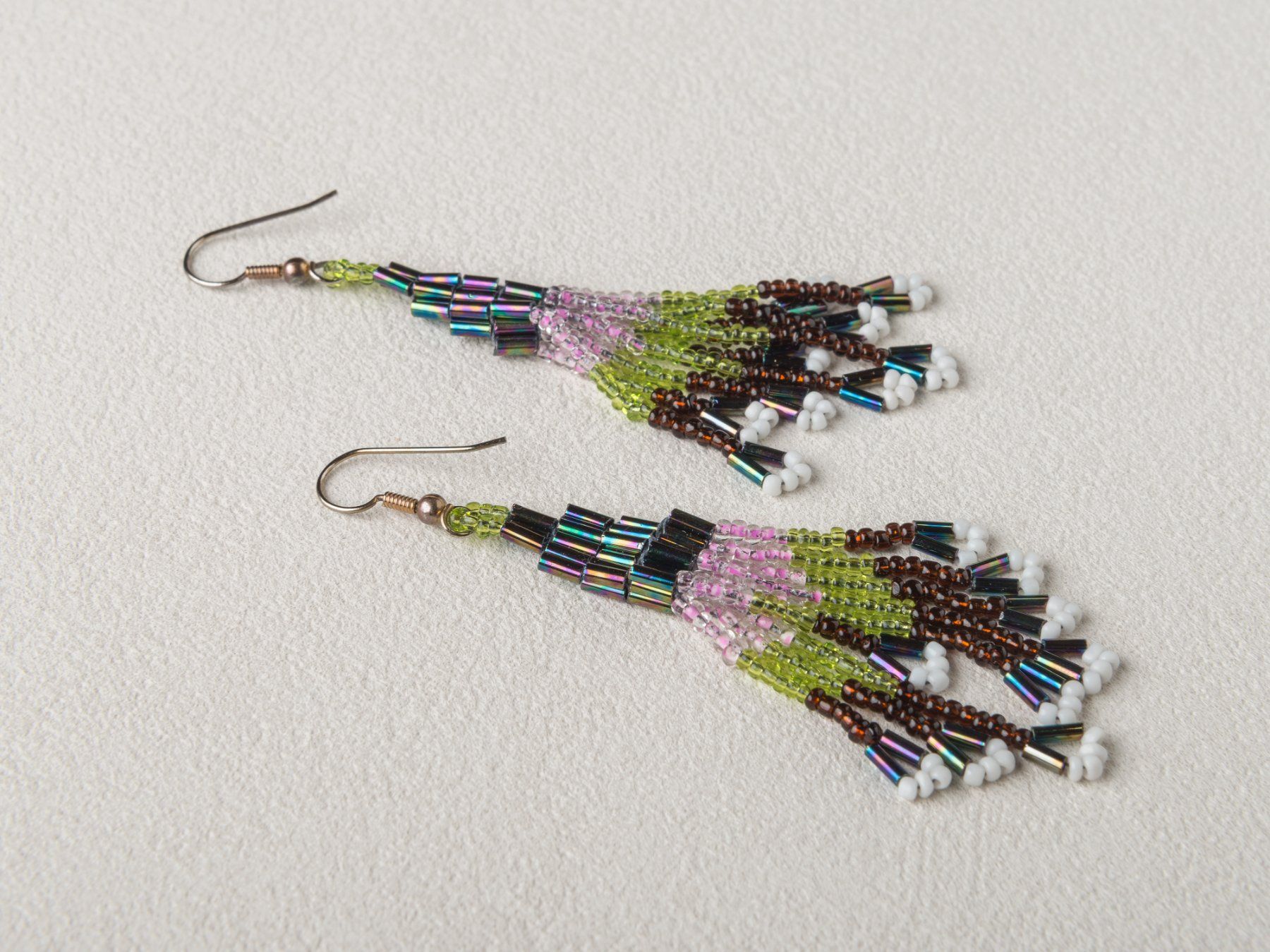 Orecchini pendenti & Orecchini a lobo: Bunte Ohrringe mit Fransen, Modeschmuck Boho Style – Usato da Ziefen venduto da sin_2chk 1