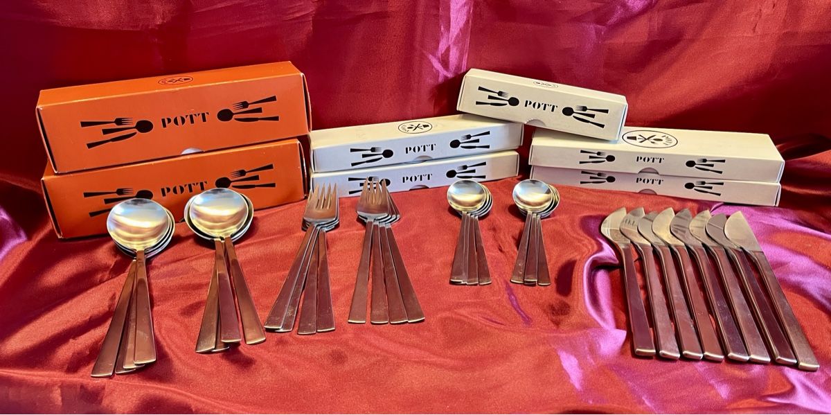 Pott Set di posate: Hugo Pott Besteck 32teilig. 2789 – Usato da Zürich venduto da Juancarlos1 5
