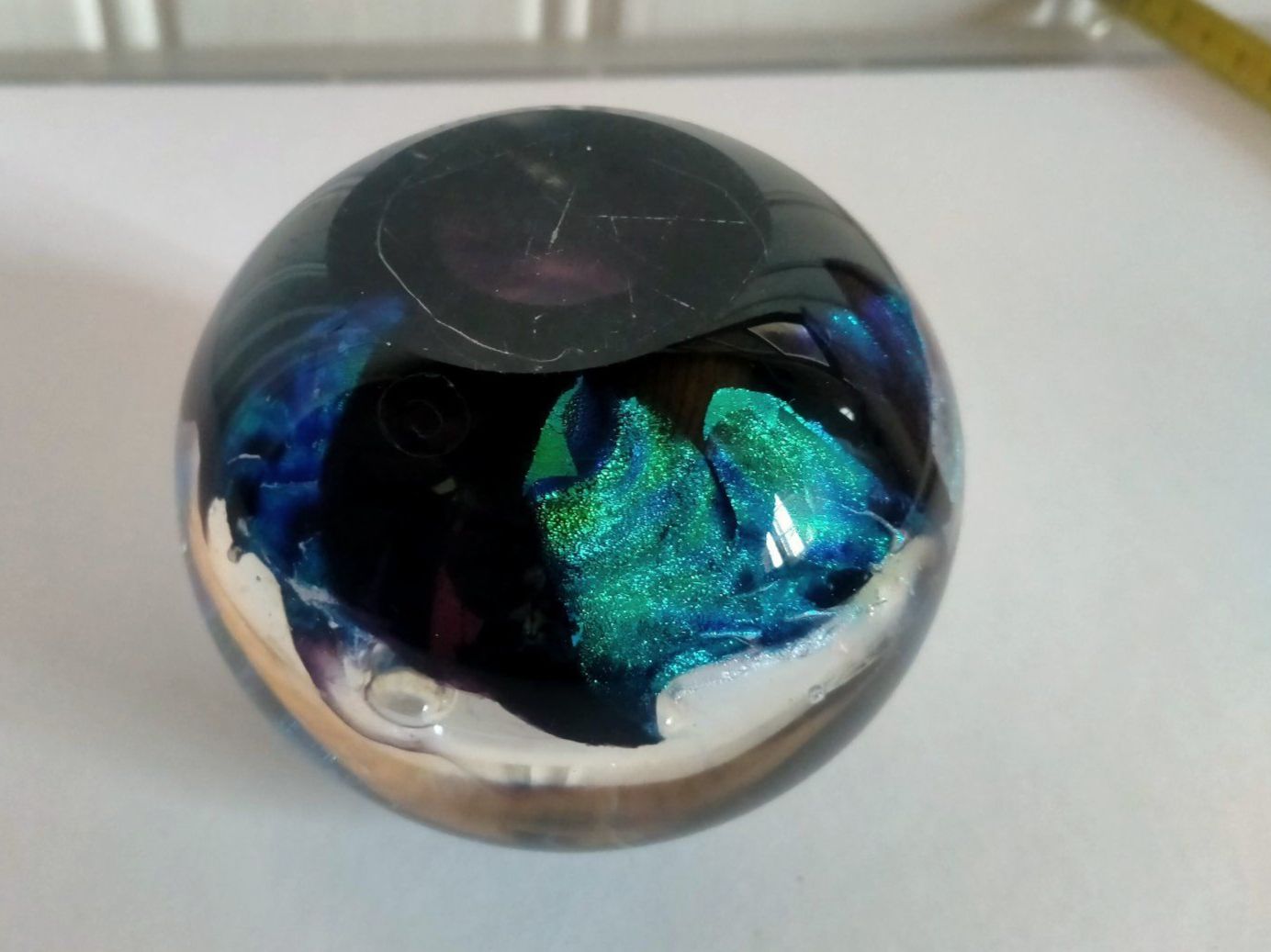 Tutte le decorazioni: Briefbeschwerer Paperweight Glaskugel Glas Kugel – Usato da Küssnacht am Rigi venduto da perlboote 3