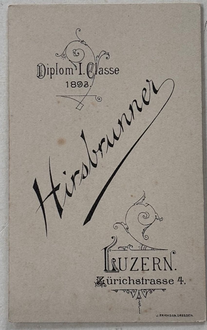 Cartoline postali: CDV Hirsbrunner - Mann, Mode – Usato da Frauenfeld venduto da Merk52 1