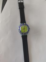 Swatch with rotating bezel