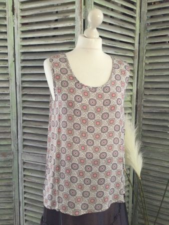 Top motifs mandala fleurs NEUF