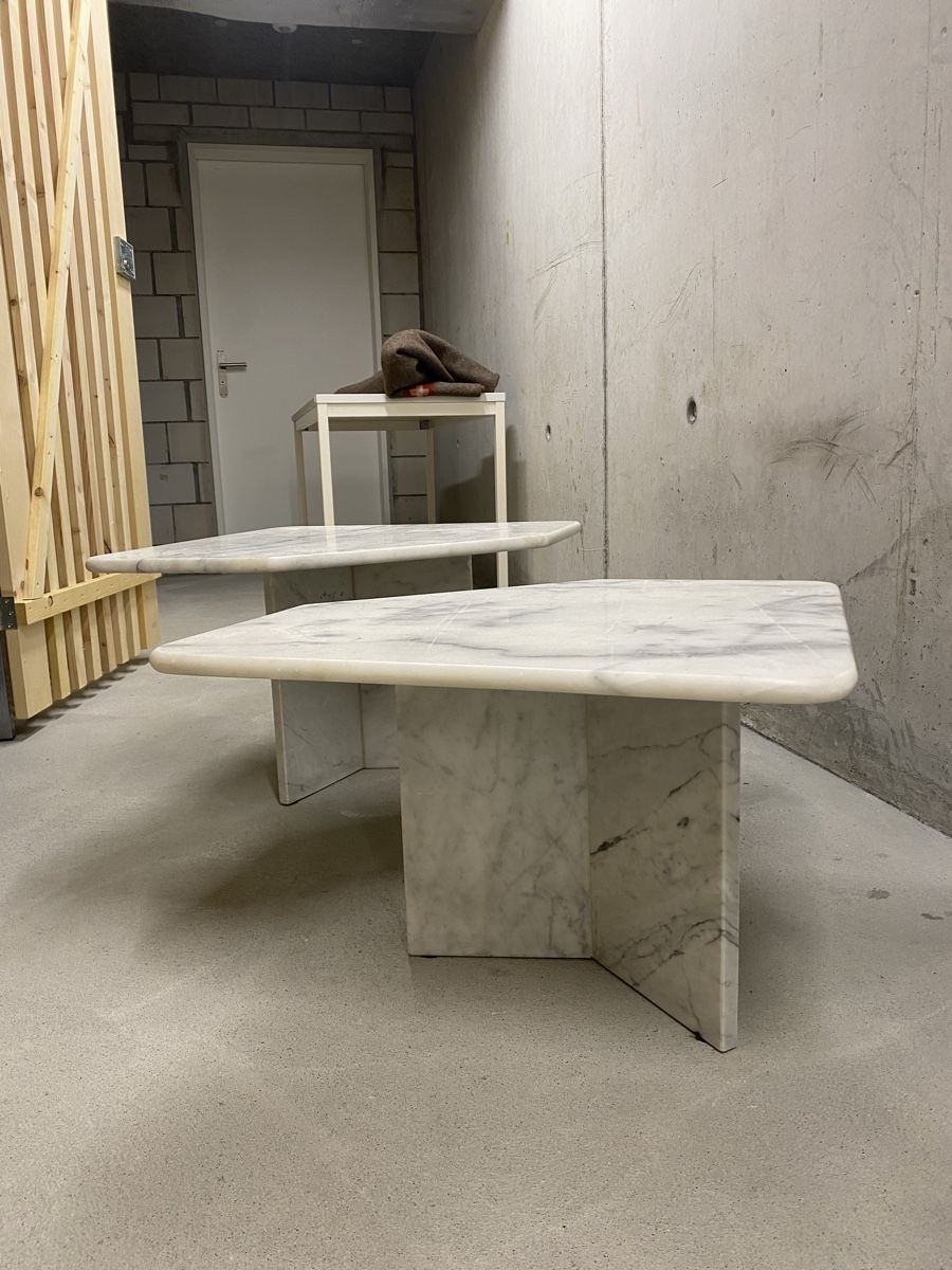 Tischset: Elegante Marmor-Beistelltische, 2er Set – Gebraucht aus Hausen AG von xavers 4