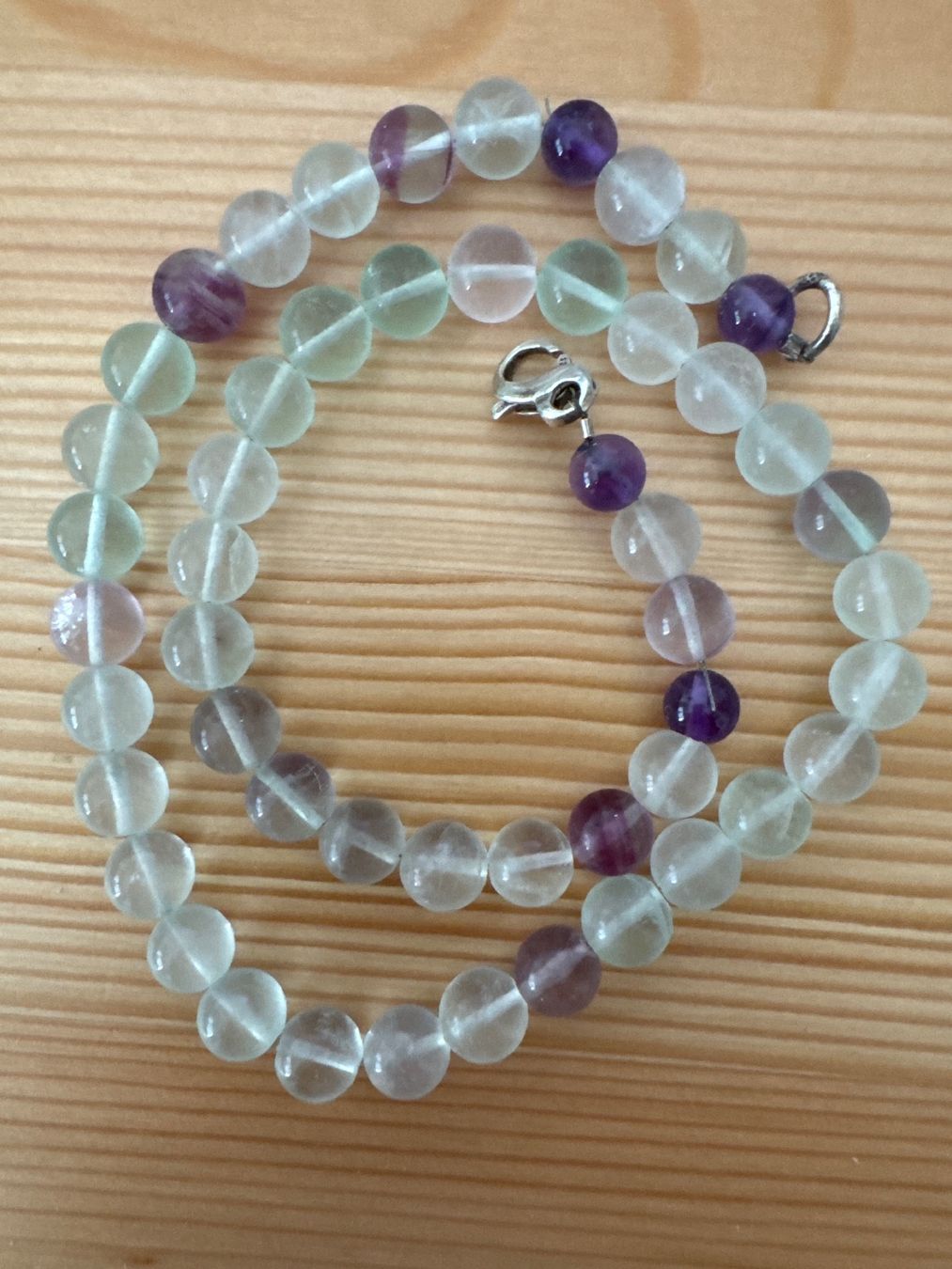 Catenine: Wunderschöne, elegante mehrfarbige Fluorit-Kette! – Nuovo (secondo la descrizione) da Zürich venduto da Tarafo5