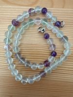 Wunderschöne, elegante mehrfarbige Fluorit-Kette!