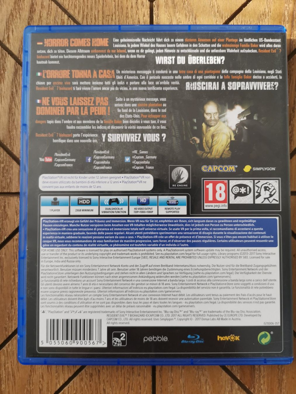 Spiele: ** RESIDENT EVIL BIOHAZARD VR FÜR PS4, PS5 ** – Gebraucht aus Bibern SH von Anuja_20 1