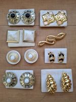 Vintage Schmuck-Lot Ohrclips, Brosche Modeschmuck