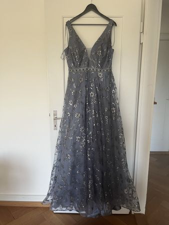 Abendkleid Marfil Barcelona blau Gr. 46 neu mit Etikett