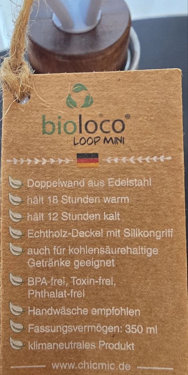 Trinkflaschen & Thermosflaschen: Trinkflasche bioloco Loop Mini 350 ml neu mit Etikett – Neu und originalverpackt aus Untersiggenthal von mei_k67m 1