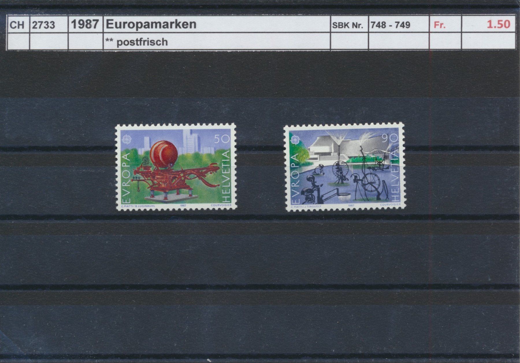 Tutti i francobolli: 1987 "Europamarken", ** postfrisch – Nuovo (secondo la descrizione) da Winterthur venduto da Zupogeru