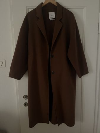 Mantel Mango Damen braun lang guter Zustand