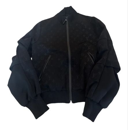 Louis Vuitton Bomber Jacket Monogram Black Size XL